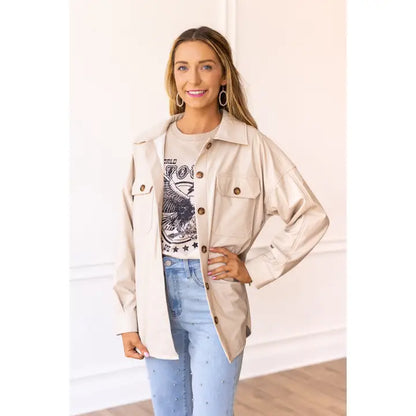 Leather Shacket