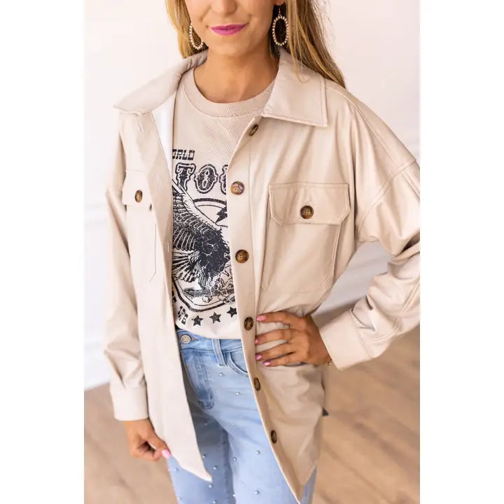 Leather Shacket