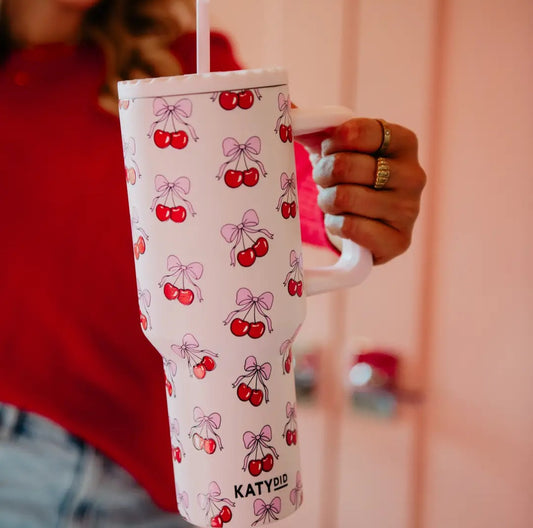 Cherry Bow Tumbler
