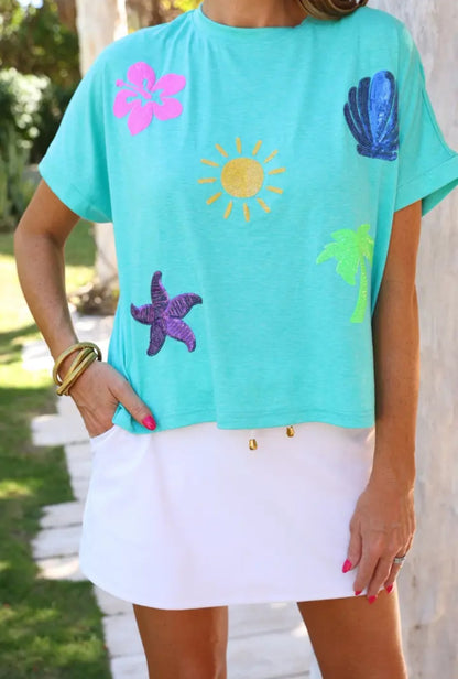 Sequin Summer Top