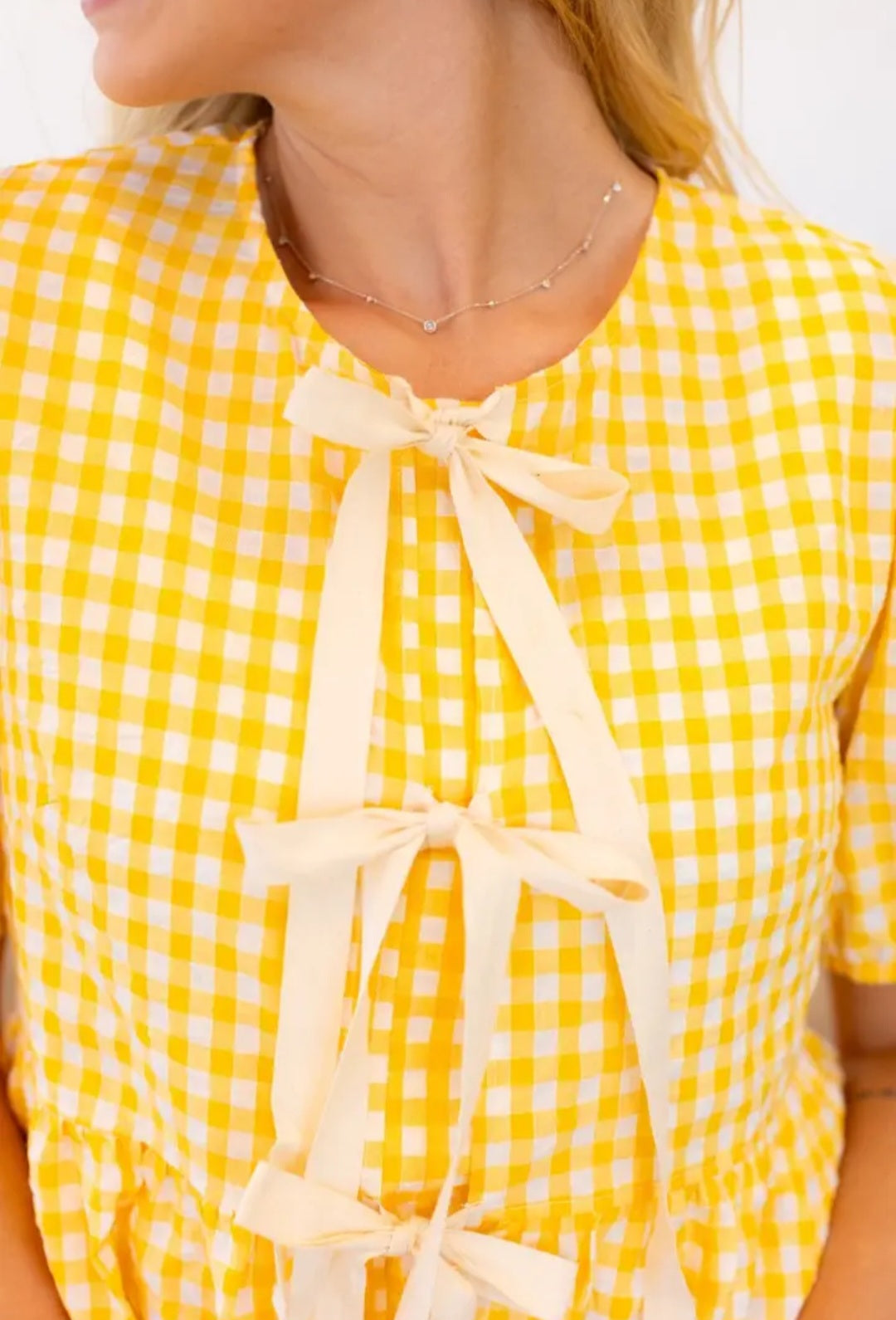Yellow Gingham Blouse