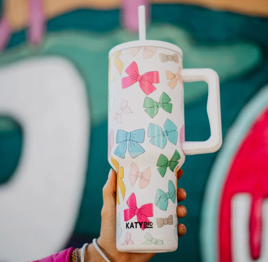 Colorful Coquette Bows Tumbler